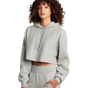 new • champion reverse weave cropped hoodie